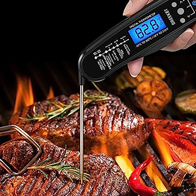 Digital Kitchen Food Thermometer with 2 Probes for BBQ Cooking Fast And Precise Meat Thermometer Tools Backlight