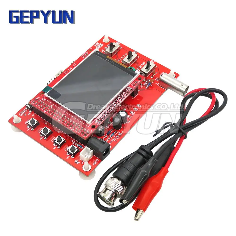 TFT Screen digital oscilloscope DSO138 2.4 inch Diy kit Waveform display preciseness DSO138 Acrylic case For arduino