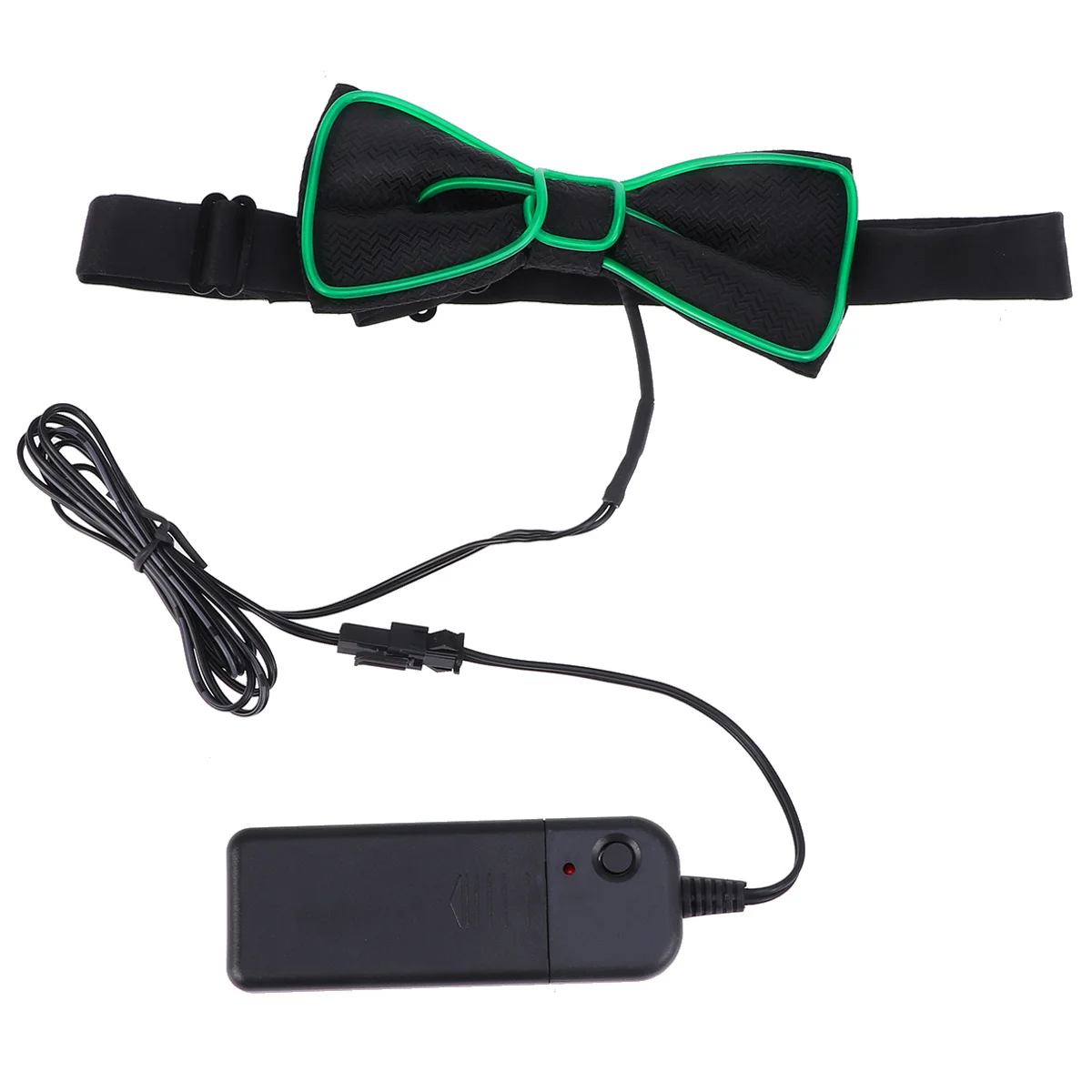 

Dark Green Party Bow Tie LED Flashing Glowing Collar Masquerade Costume Halloween Party Decoration Flashing Tie