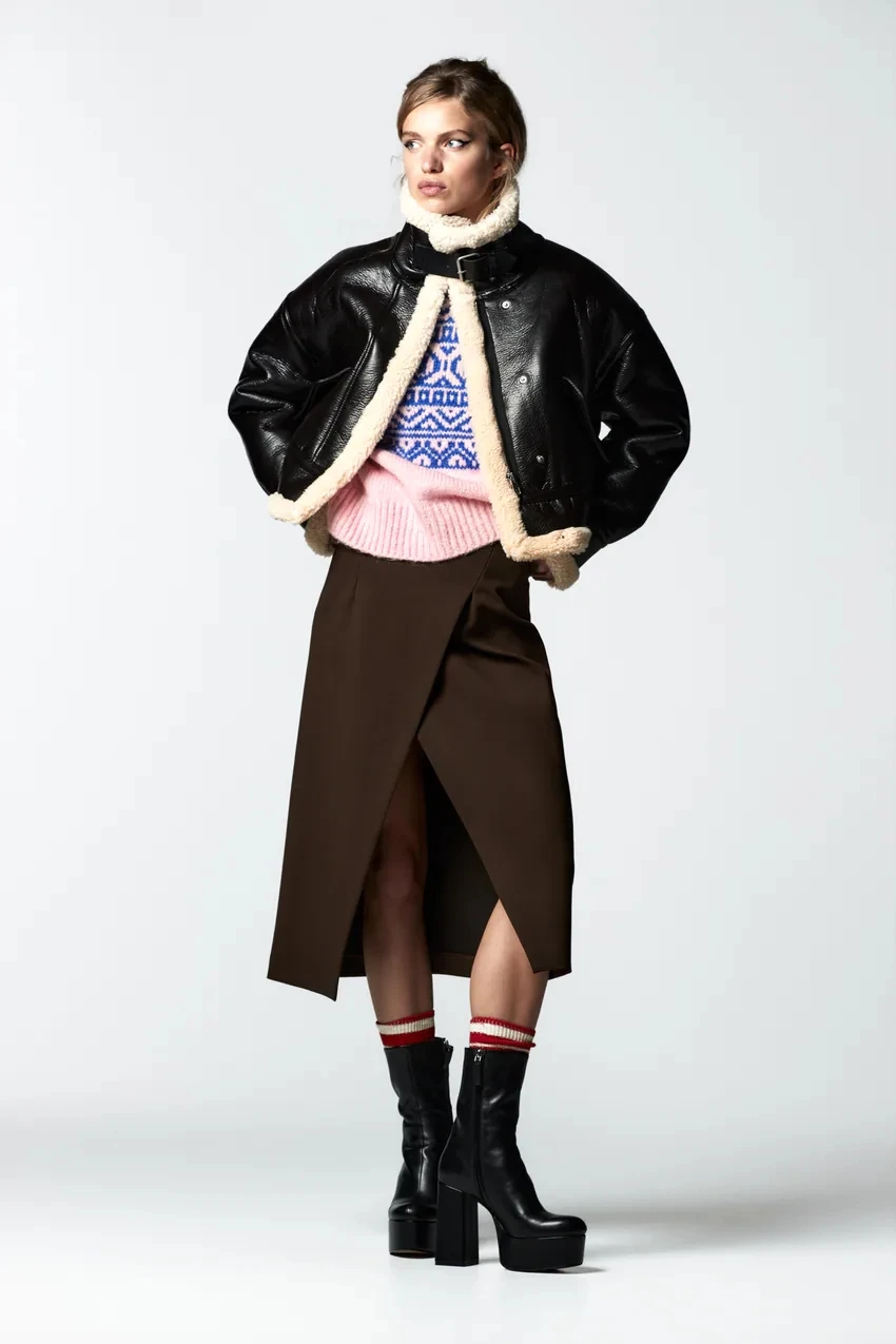 Autunno Inverno Thiened ort Pelliccia di agnello Fce Interno in pelle Jaet Pendolarismo da donna Sle Loose Fit Capispalla Fibra di poliestere