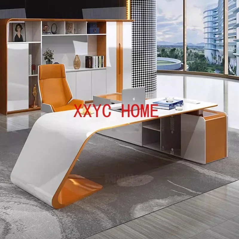 

Modern Reception Standing Executive Computer Desks Storage European Mesa Escritorio Office Furniture