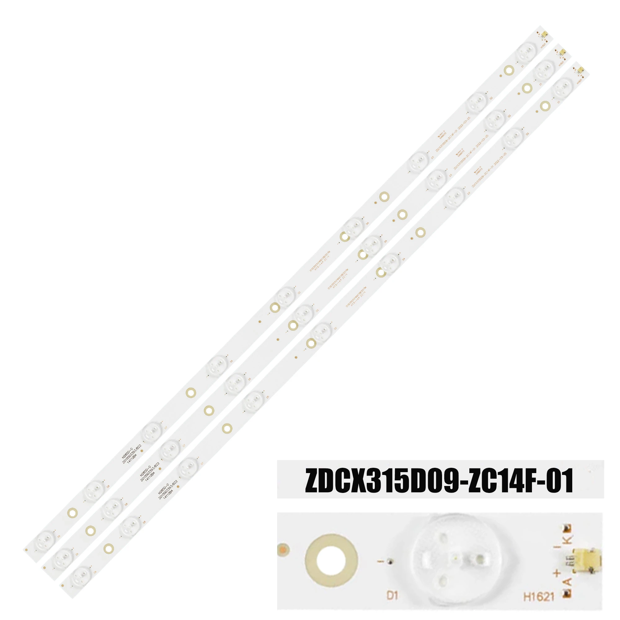 

LED backlight strip for H32B3000E H32B7000E LED3204 RB-32SE9 STV-32LED14 ST-3250 ST-3240 ZDCX315D09-ZC14F-01 303CX315034