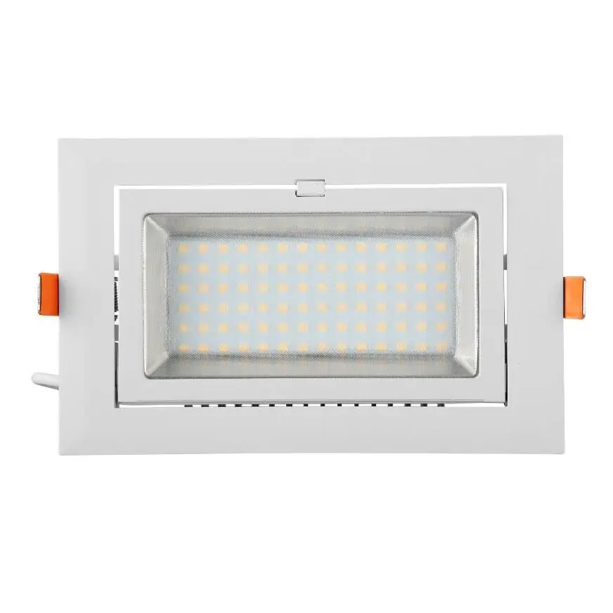 2pcs/lot 40W Rectangular led downlight shop LED Flood light rotate angle AC110-240V