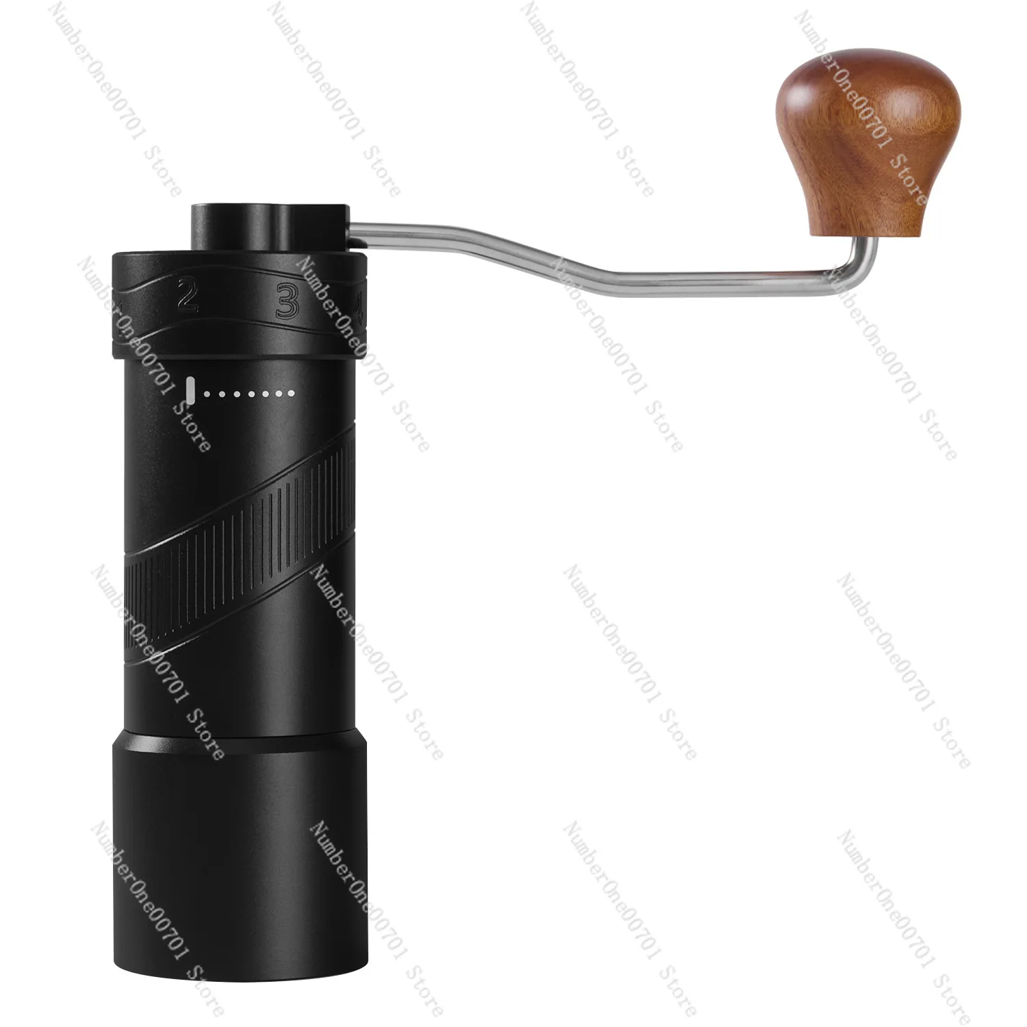 

Manual Coffee Grinder with External Adjustment | Steel Burr for Camping & Home Use