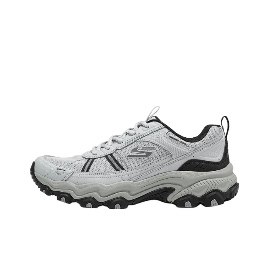 Skechers OUTDOOR Abrasion Resistant Breathable Low top Mountaineering Hiking Shoes Men's Gray Black 237830-GYBK