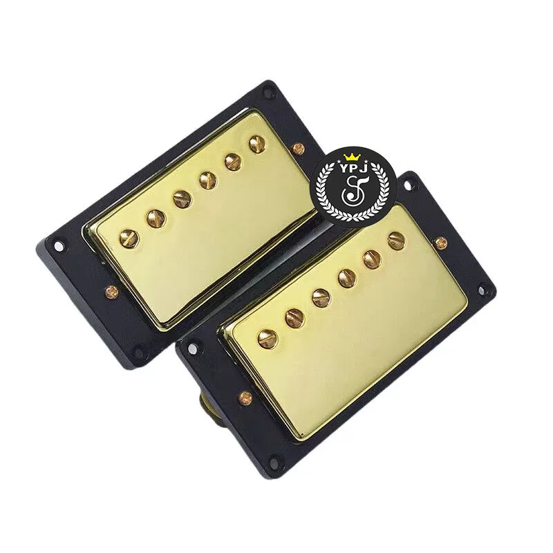 1 Set Gold Les Paul Electric Guitar Pickups Single Coil Magnet Ceramic Pickup Bridge and Neck Guitars Accessories