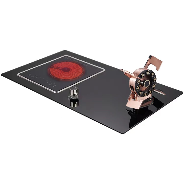 New Model Tempered Glass Tables Top Built In Kitchen Equipment Induction Cooker +Gas Hobs