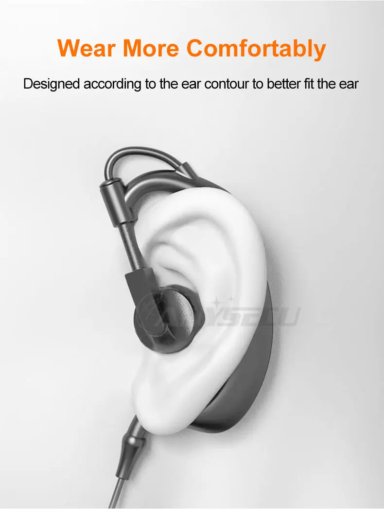 2PCS Walkie Talkie Headset Kopfhörer Kopfhörer Für Kenwood Baofeng UV-5R UV82 UV-17 UV 32 Tytera TC-UV8000 ANYSECU DM-A6 AC-215R – Detail 4