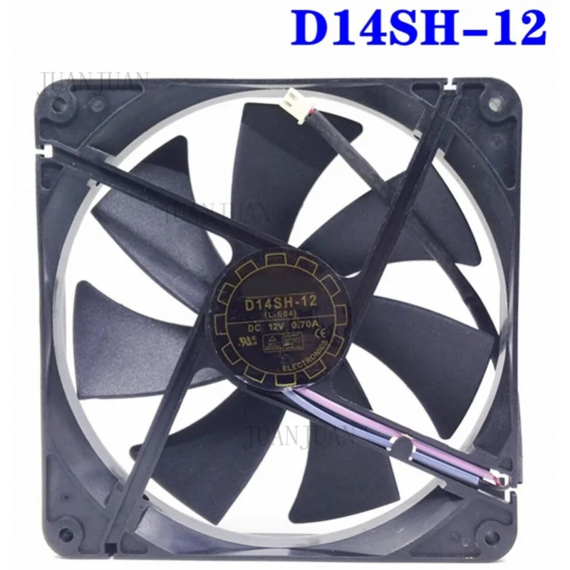 A+ For Yate Loon Fan D14SH-12 DC 12V 0.70A 140x140x25mm 2-Wire Server Cooler Fan