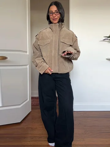 Женские замшевые куртки Chin.Sweety
