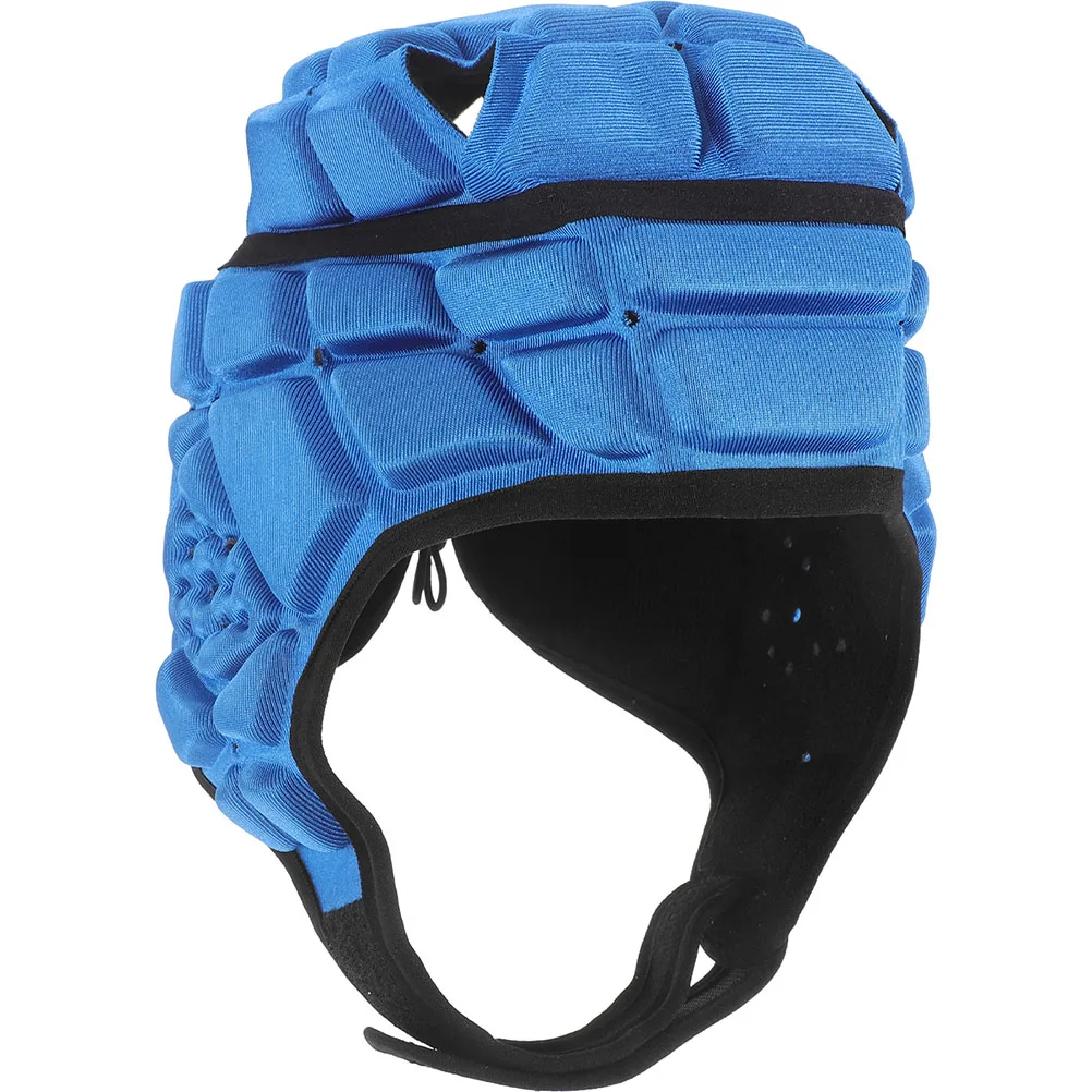 

s Children Roller Skating Blue S4 7 Adjustable Anti collision Sponge Football Rugby Helmets Youth Goalkeeper Head