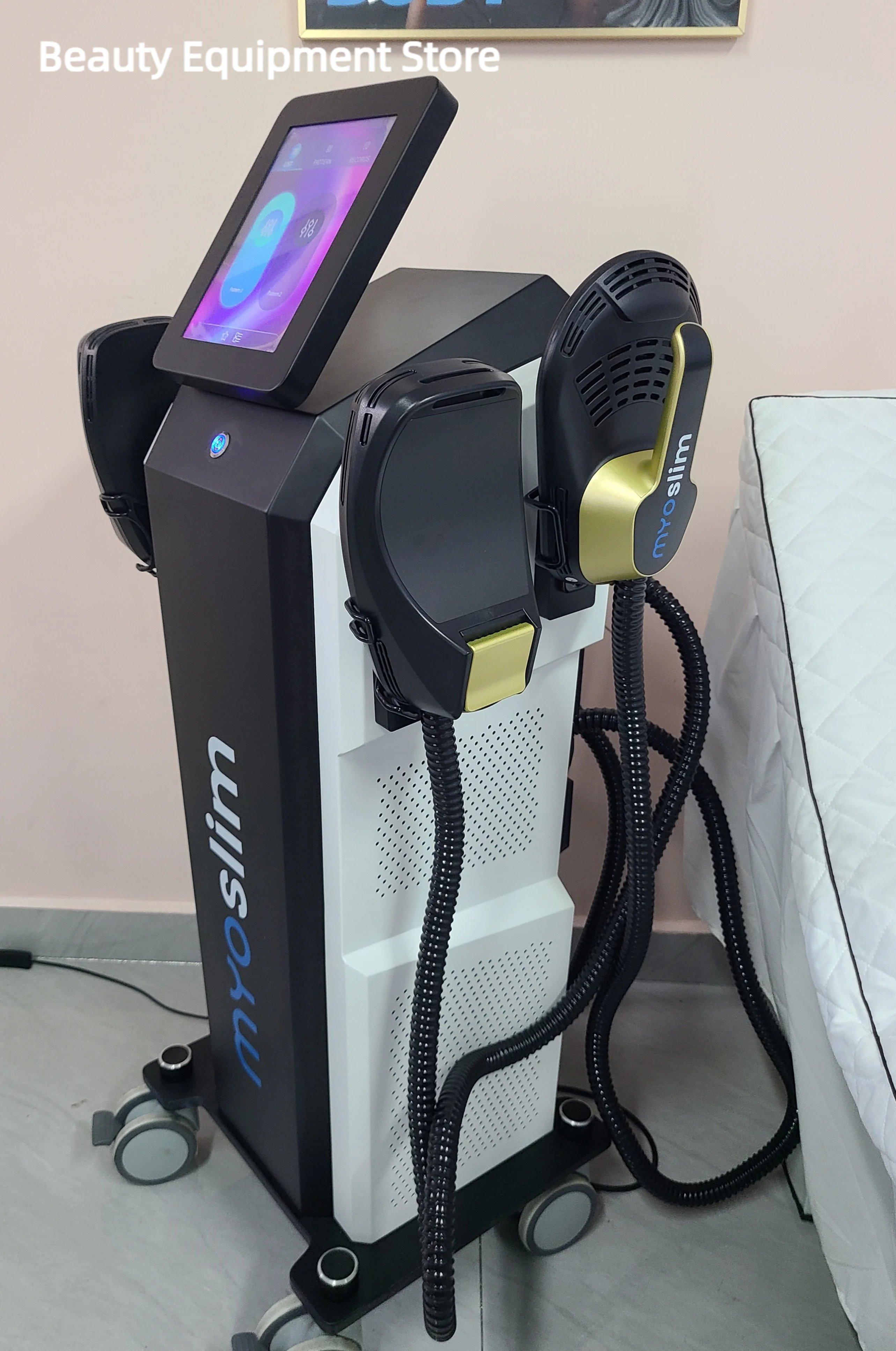 

MYOslim Neo Body Sculpting Machine Shaping 6500W 200hz EMS Radio Frequency RF Muscle Stimulator Device