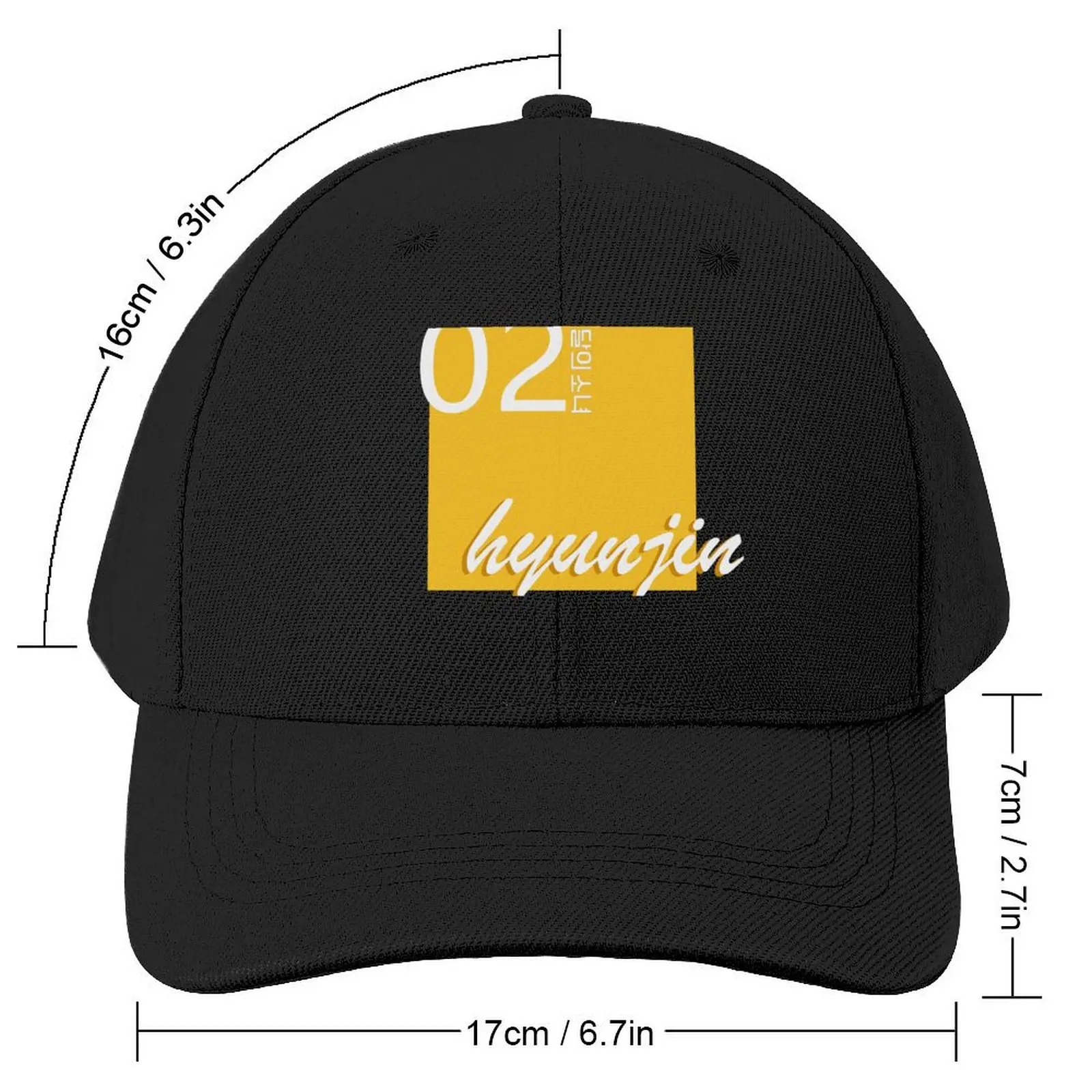 loona hyunjin 02 logo Baseball Cap Mountaineering Christmas Hat beach hat Elegant Women's Hats Men's