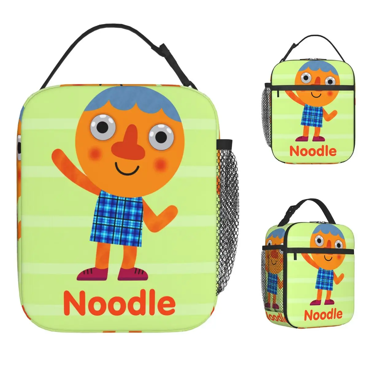 Noodle & Pals Micro Lunch Bag Super Simple Portable Lunch Box Women Travel Custom Cooler Bag Cute Oxford Thermal Tote Handbags