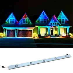 30mm 12v Ip68 Outdoor 3 Points Rgbw Led Pixel Permanent Christmas Holiday Permanent Led Pixel Point Puck Lighting