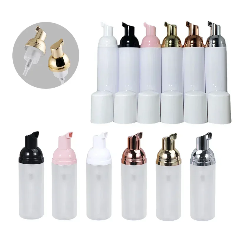 20Pcs 30ml-100ml Pressed Foam Bottle Plastic Makeup Bottle Scrub Quick Foam Sample Bottle Refillable Hand Sanitizer Dispenser