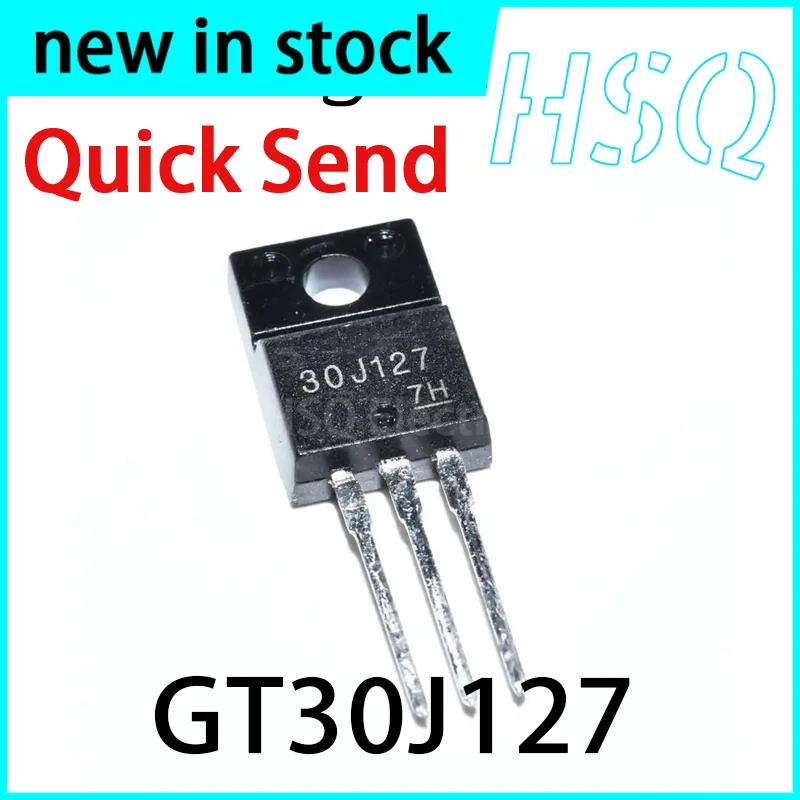 5PCS New GT30J127 TO-220F Plastic Encapsulated 30J127 LCD Power Management