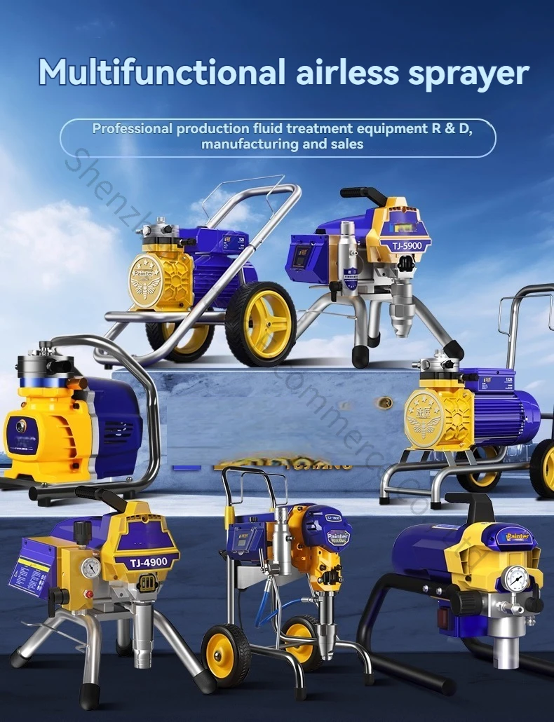 Small Plunger Portable Latex Paint Special Spraying Machine, Multifunctional Coating Paint Electric Spraying Machine, Spray Gun