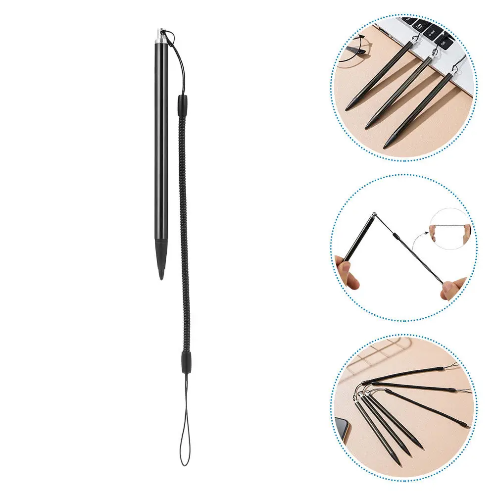 6 Pcs Active Stylus Pen Pens with Tips Black Display Computer for Touch Screen Digital