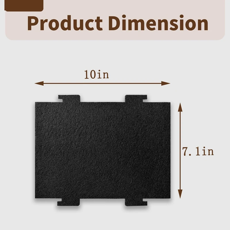 6 Pack Activated Charcoal Filters Replacement For Whirlpool & Kitchenaid Over The Range Microwaves KMLS311HS, WML55011HS