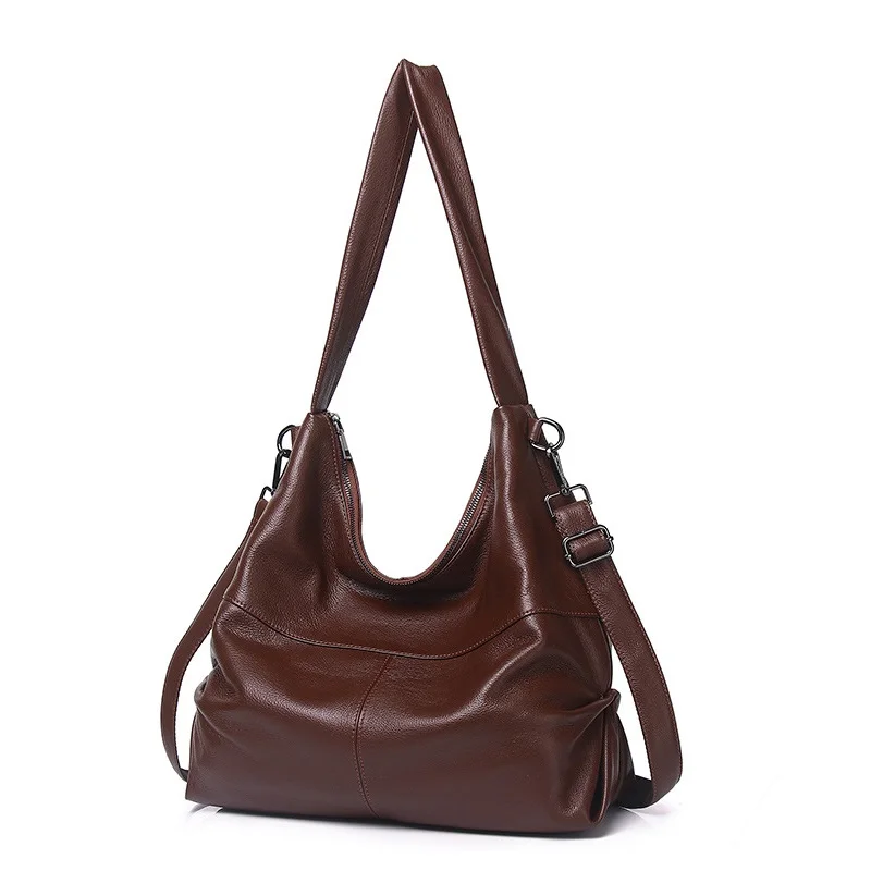 

Large Tote Bags For Women Versatile Genuine Soft Leather Handbags Ladies Crossbody Bag Trendy Commuter Shopper Lady Shoulder Bag