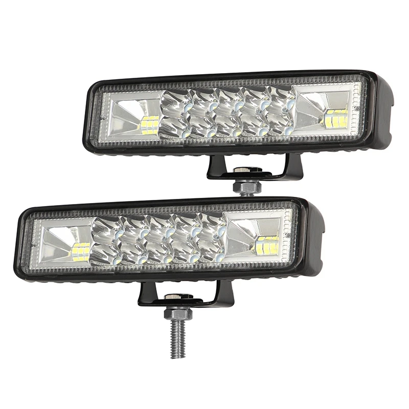 6 Inch Car LED Light Bar, 120W Spotlight, 6000K Daylight White, Off Road Fog Light For Truck Car Motorcycle Boat, 4 Pack