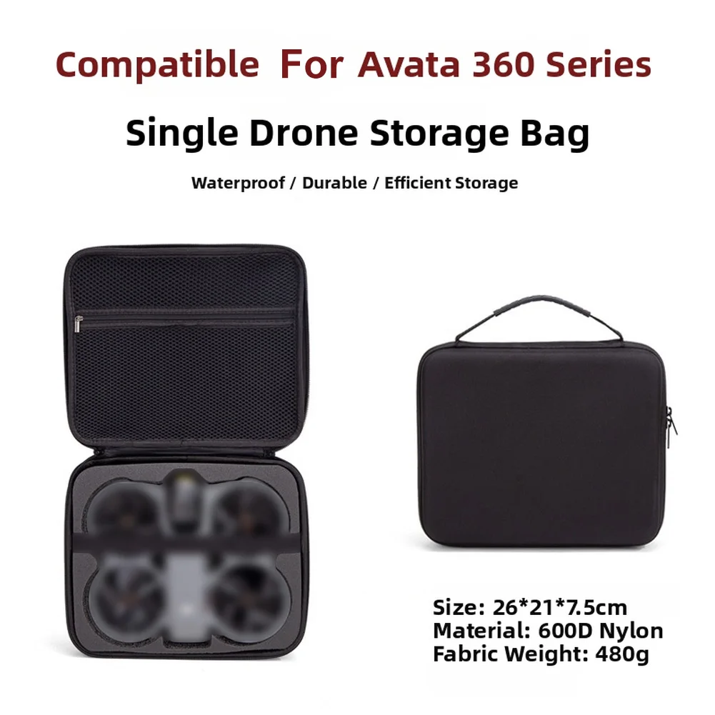 For DJI AVATA 360 Specific Hard Shell Carry Bag With Heavy Duty Nylon Exterior And Custom Fit Interior Configuration