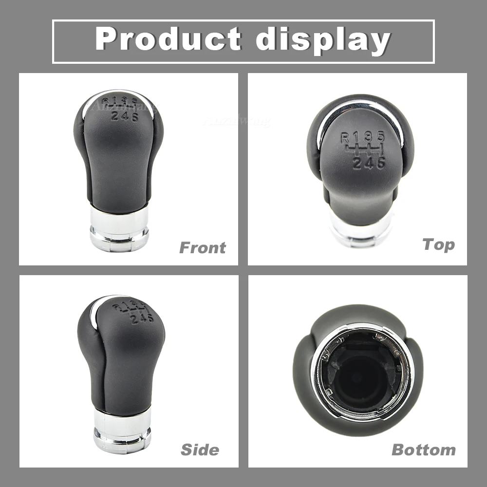 6 Speed Shifter Gear Stick Shift Knob Fit for Toyota Hilux Revo 2015 2016 2017 2018 2019 2020