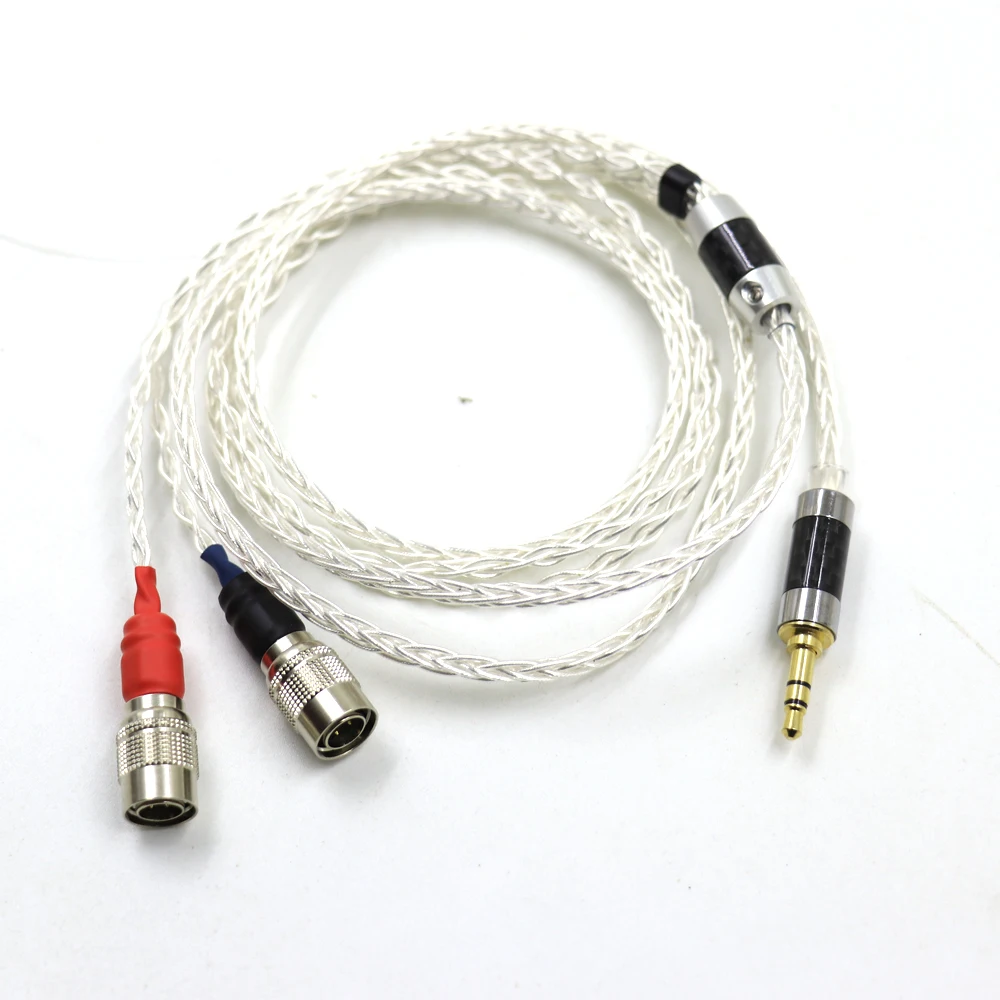 HIFI  SilverComet High-end Taiwan 7N Litz OCC Earbud Replace Upgrade Cable for MrSpeakers Mr Speakers Ether Alpha Dog Prime