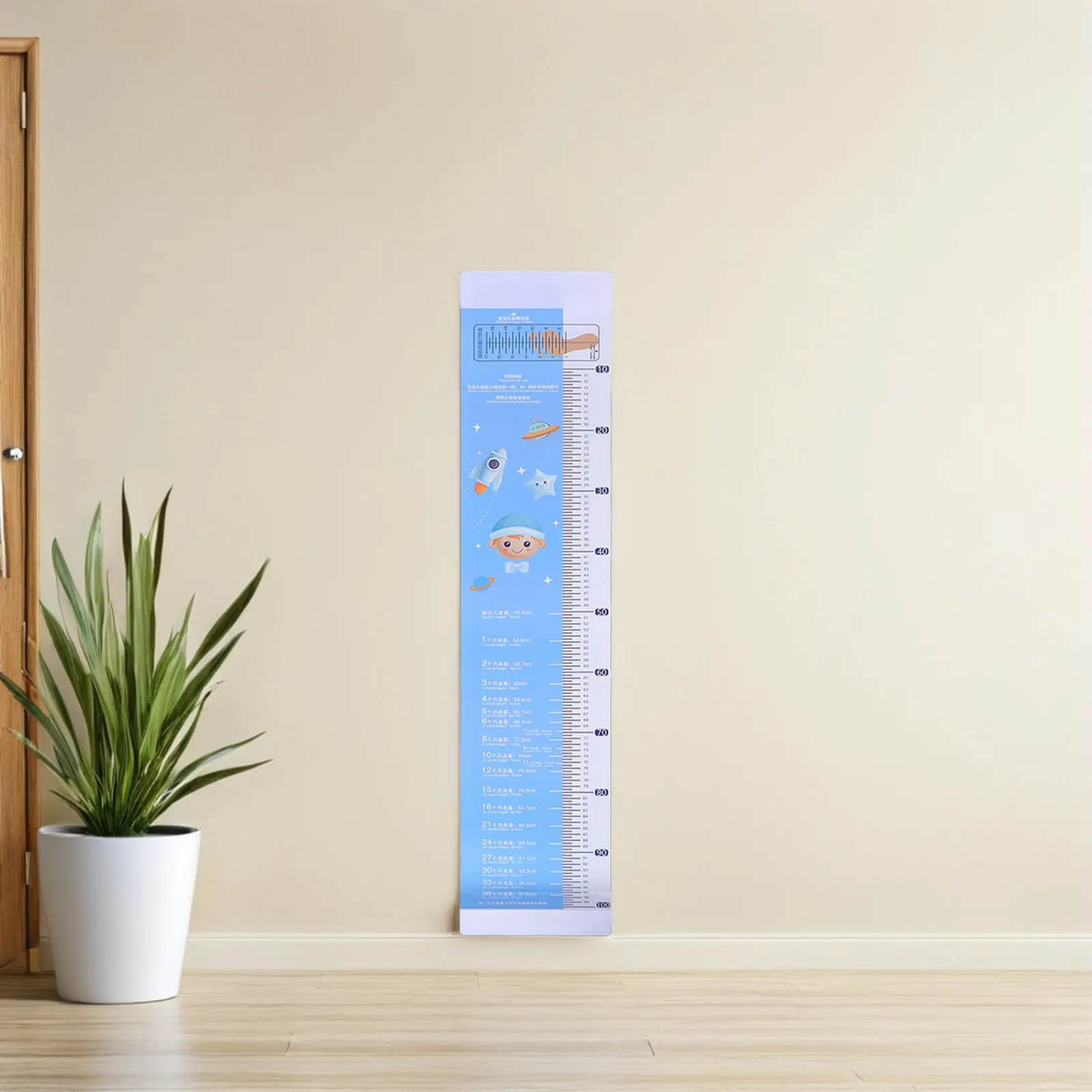 1Set Baby Height Measuring Mat Infant Growth Chart Folding Portable Head Circumference Tape Newborn Toddler Measurement Ruler