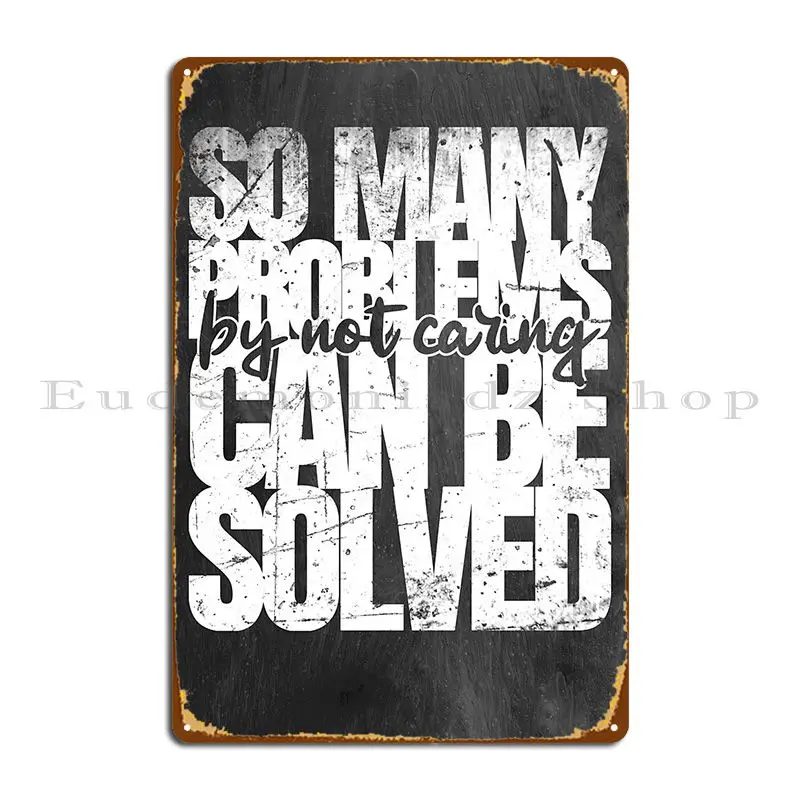 So Many Problems Can Be Solved Metal Sign Plaques Club Printing Sign Pub Wall Decor Tin Sign Poster