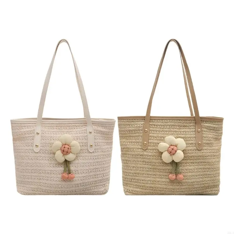 

Stylish Beach Bag for Women Armpit Bag Straw Vacation Bag Shoulder Bag 20CA