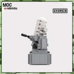 MOC-76127 Military Arms Series Phalanx CIWS Close-In Weapon Vulcan Building Block Assembly Model Brick Toy Children Gifts