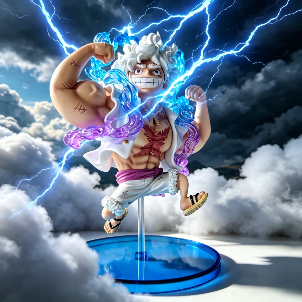 14cm/5,51 Zoll Anime ONE PIECE Figur Nika Luffy Actionfiguren PVC-Statue Sammlermodell Spielzeug Geschenke