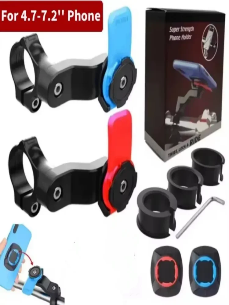 AliExpress NONE Motorcycle Bike Phone Holder Phone Bracket Vibration Damper Bike Handlebar 360° Rotatable Navigation Support