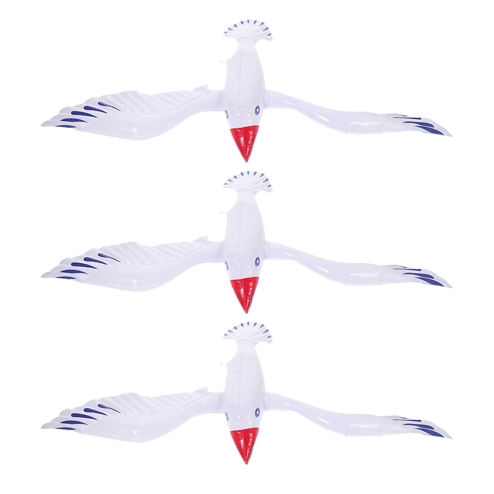 

3Pcs Inflatable Seagull Large Party Inflatable Pool Pool Party Favors Outdoor Water Games Figure Statue