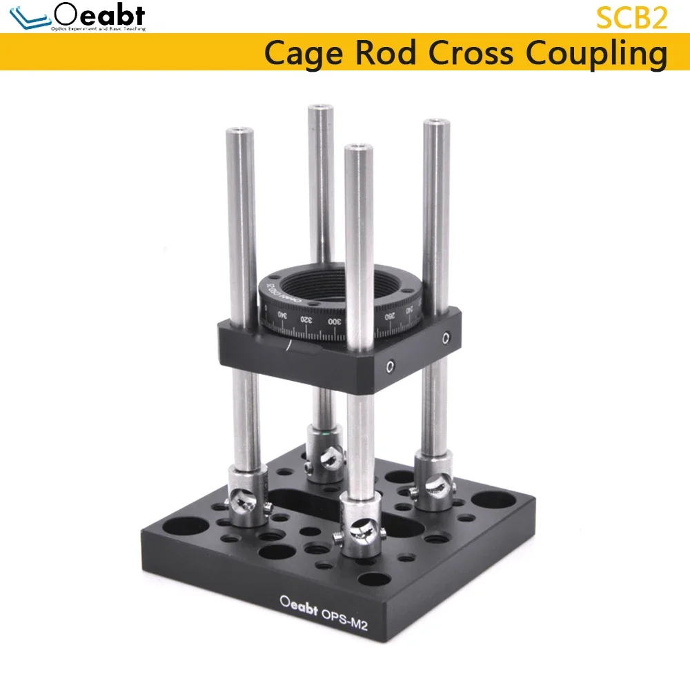 SCB2 Lồng Thanh Chéo Khớp Nối Hỗ Trợ Thanh Chéo Mount Adapter 4-40 M3 Sợi Quang 90 ° Adapter