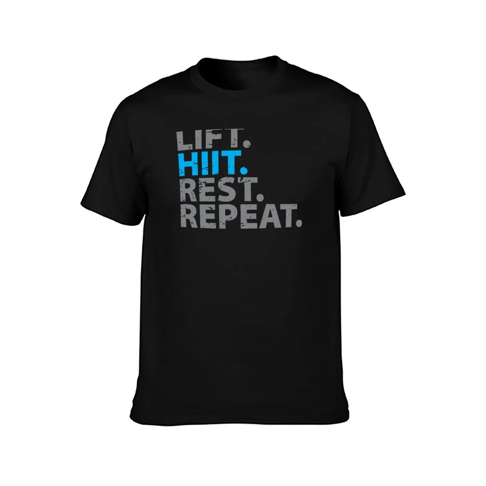 Lift HIIT Rest Repeat T-Shirt Work Wear Breathable Tee T-Shirt