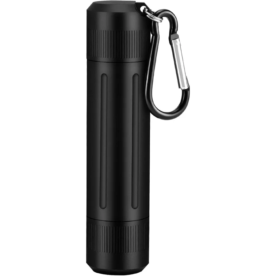 

Тонкий устойчивый к запаху контейнер, прочная банка для тайника с двойным открытием, портативный герметичный брелок с металлической трубкой, дорожная пепельница для трав Sp