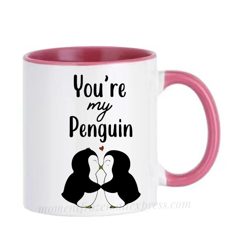 Penguin Coffee Mugs, Milk Juice, Beverage Drinkware, Creative Gift, Tableware, Home Decal, Tea Art Teaware