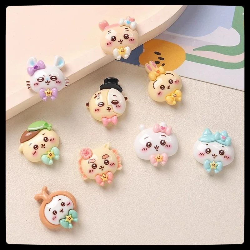

chiikawa animation peripherals cute patch phone case hairpin sticker cartoon handmade DIY bow tie for men and women wholesale
