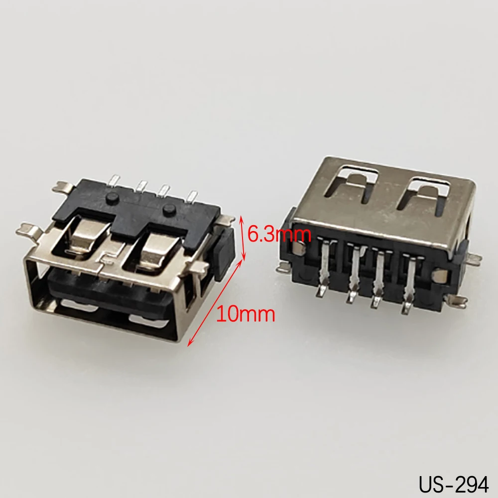 5PCS USB 2,0 Weibliche USB Buchse Stecker 4P USB 2,0 4 Pin Weibliche USB 2,0 Transfers Jack für Laptop Notebook Computer USB Typ A/B – Detail 2