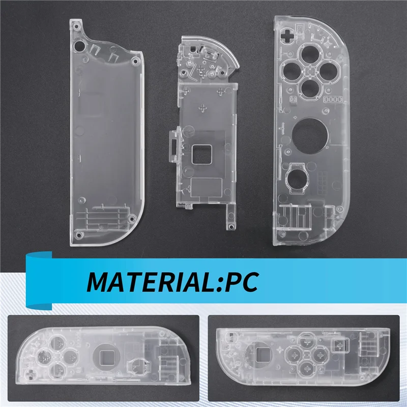 -AT52 الإسكان شل غطاء شفاف لوحدة تحكم نينتندو سويتش NS Joy-Con