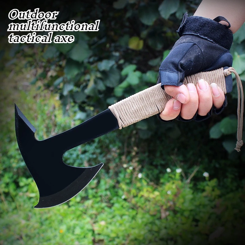 

New Outdoor Multifunctional Axe Convenient Camping Tactical Hand Axe Cutting Fire Axe Emergency Vehicle Equipment