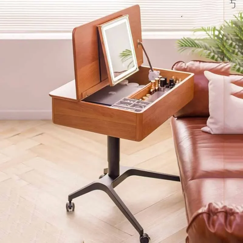 

Маленький скандинавский коричневый комод Eithe, ящик для спальни, деревянный женский туалетный столик для гостиной, зеркало для хранения, мебель Comoda Para Quarto