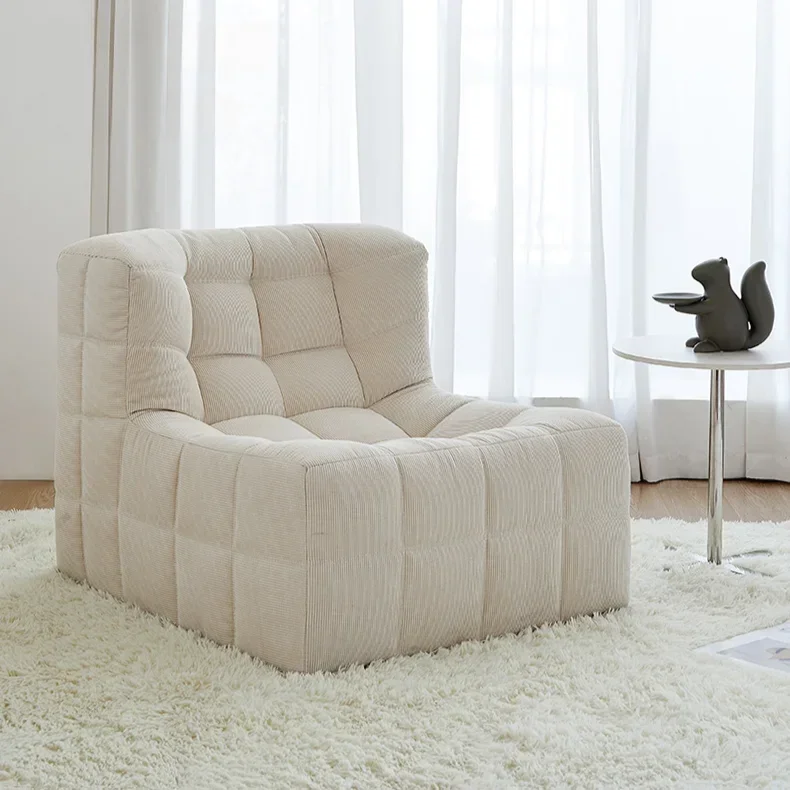 Waffle living room cream style leisure lazy combination sofa