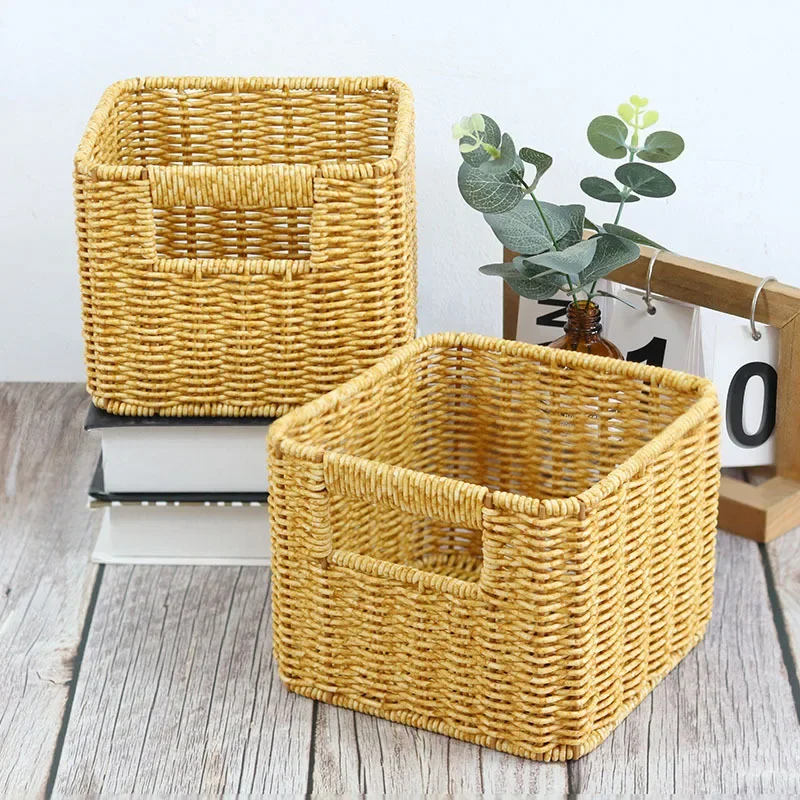 

Vine Inspired Creative Weaving Miscellaneous Snacks Daily Storage Basket Desktop Storage Basket Rattan Weaving