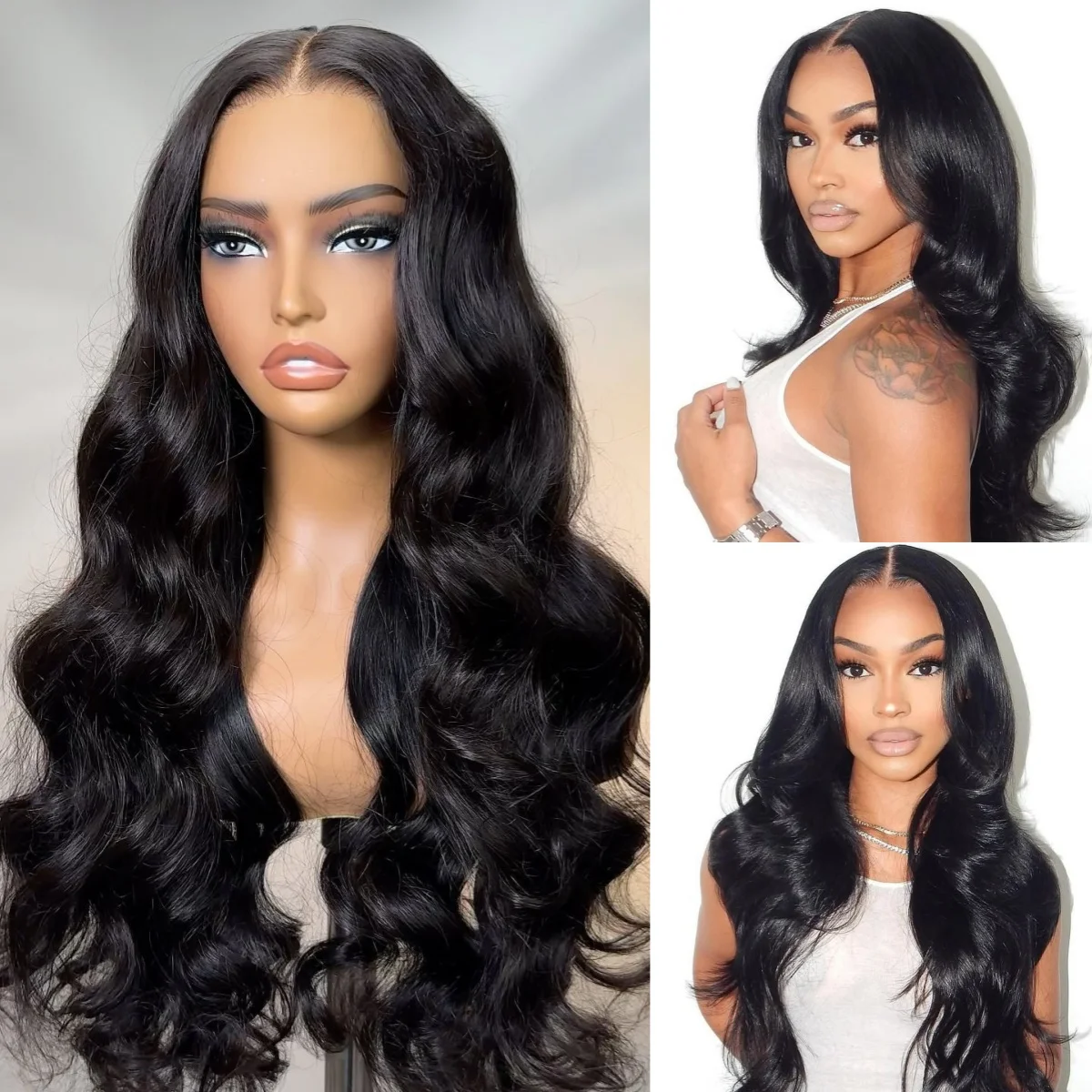Women's Wig Clearance Sale 13x4 Body Wave Transparent Lace Front Female Remy Brazilian Hair Pre-Drawn Body Wave 200% Density