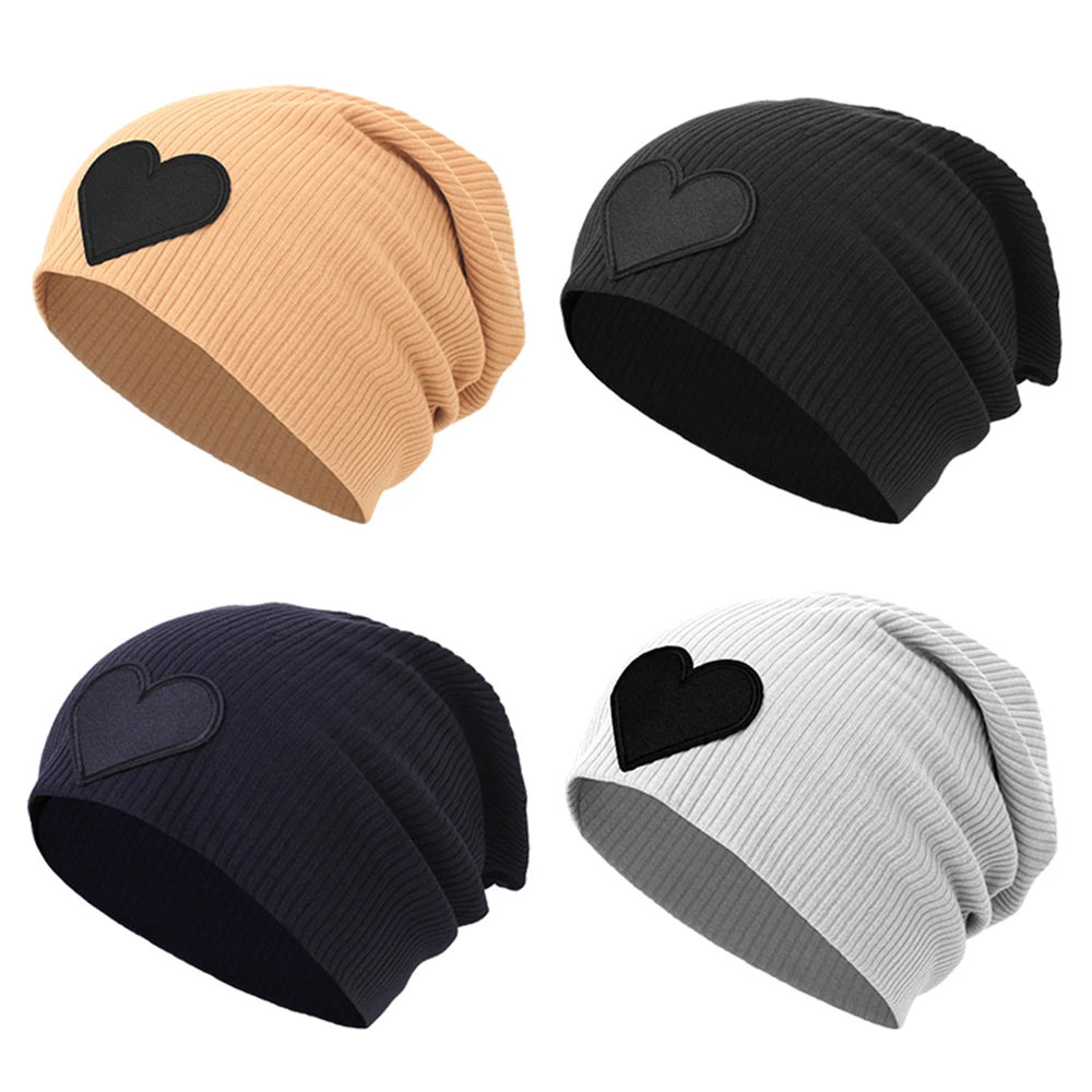 Pentagram Love Beanies Hats Trendy Women Unisex Warm Ladies Autumn Winter Hat Hip-hop Striped Beanie Chapeu Feminino Cap