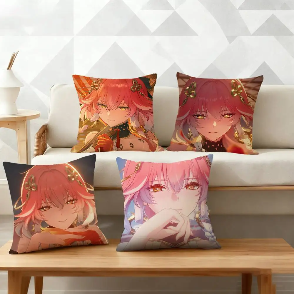 Wuthering Waves Wuwa C-Changli Pillow Case Pattern Printed Pillowcase For Living Room Sofa Cushion Cover